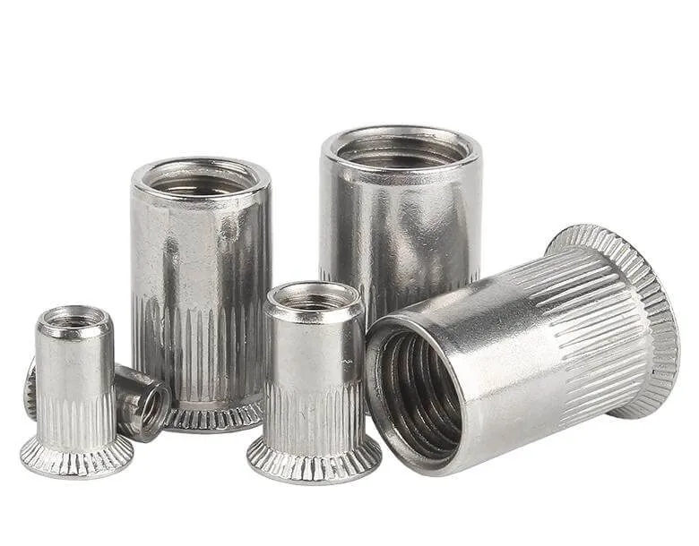 Set of Countersunk Head Rivet Nuts