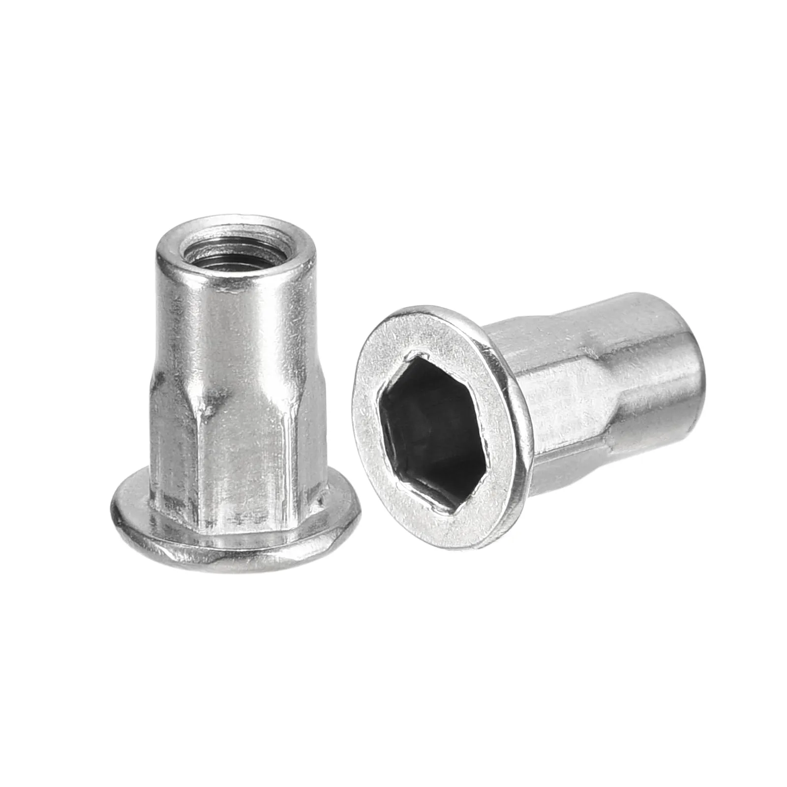 Hex Flat Head M6 Rivet Nuts - Rivetfix Rivet Nuts