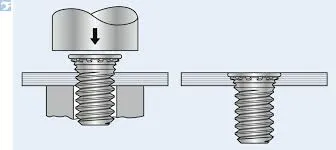 install PEM studs on sheet metal
