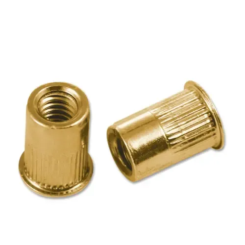 Knurled Reduced Head Copper Rivet Nuts