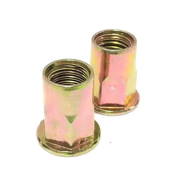 Hex Flat Head Copper Rivet Nut