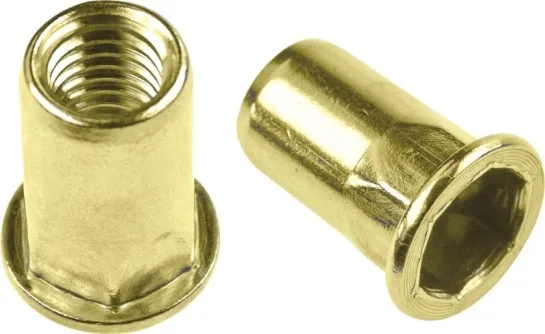 Hex Flat Head Copper Rivet Nut