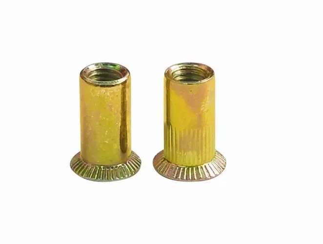 Knurled Countersunk Head Copper Rivet Nut