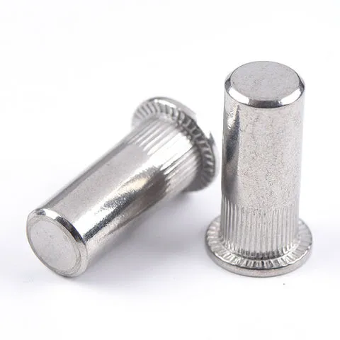 Knurled Flat Head Blind Rivet Nut