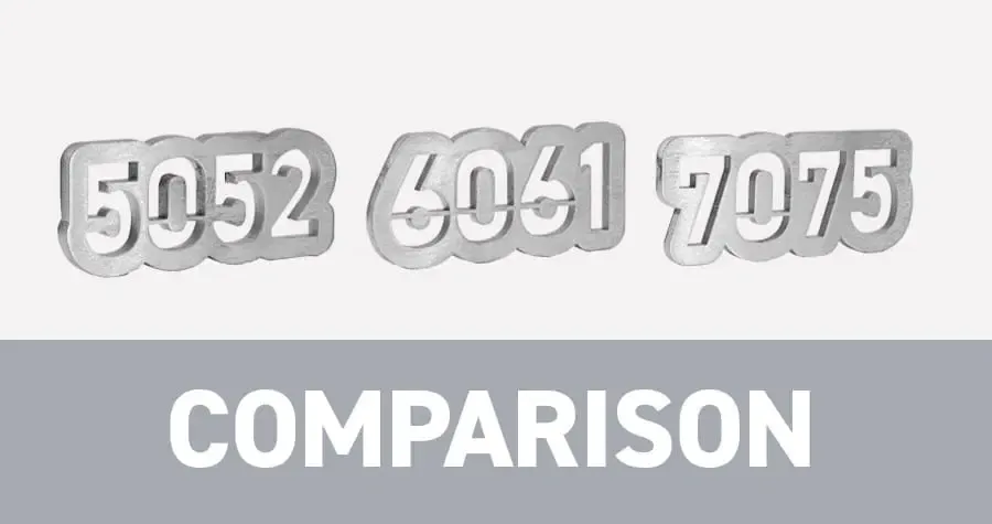 5052, 6061, and 7075 Aluminum Alloy